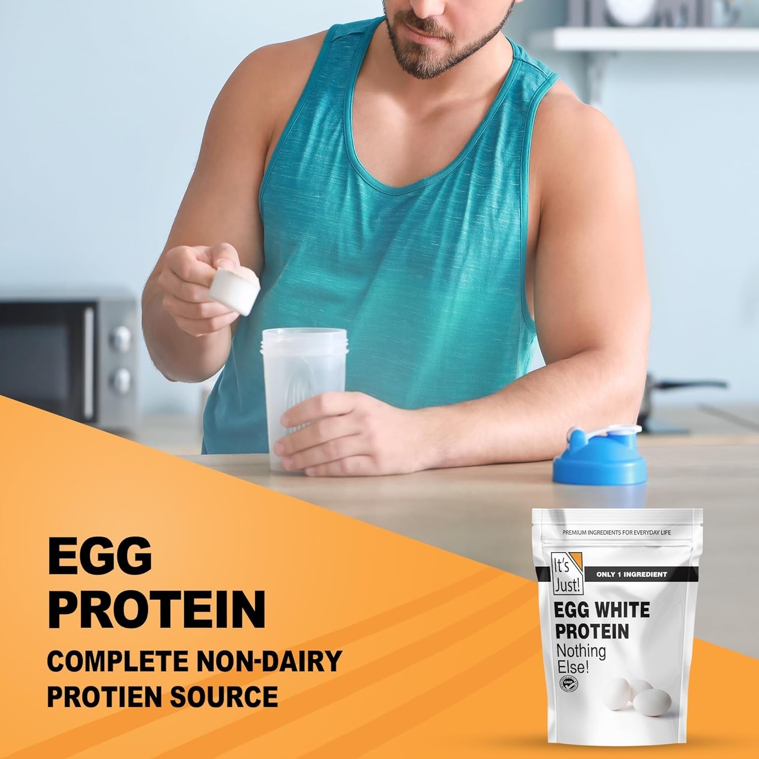 Keto-Friendly Egg White Protein Powder, 8oz – Unflavored Versatility for Health