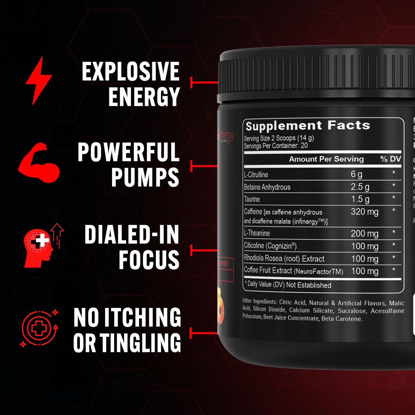 PEScience Prolific Pre Workout Powder for Men & Women 9.8 Ounce (Pack of 1)