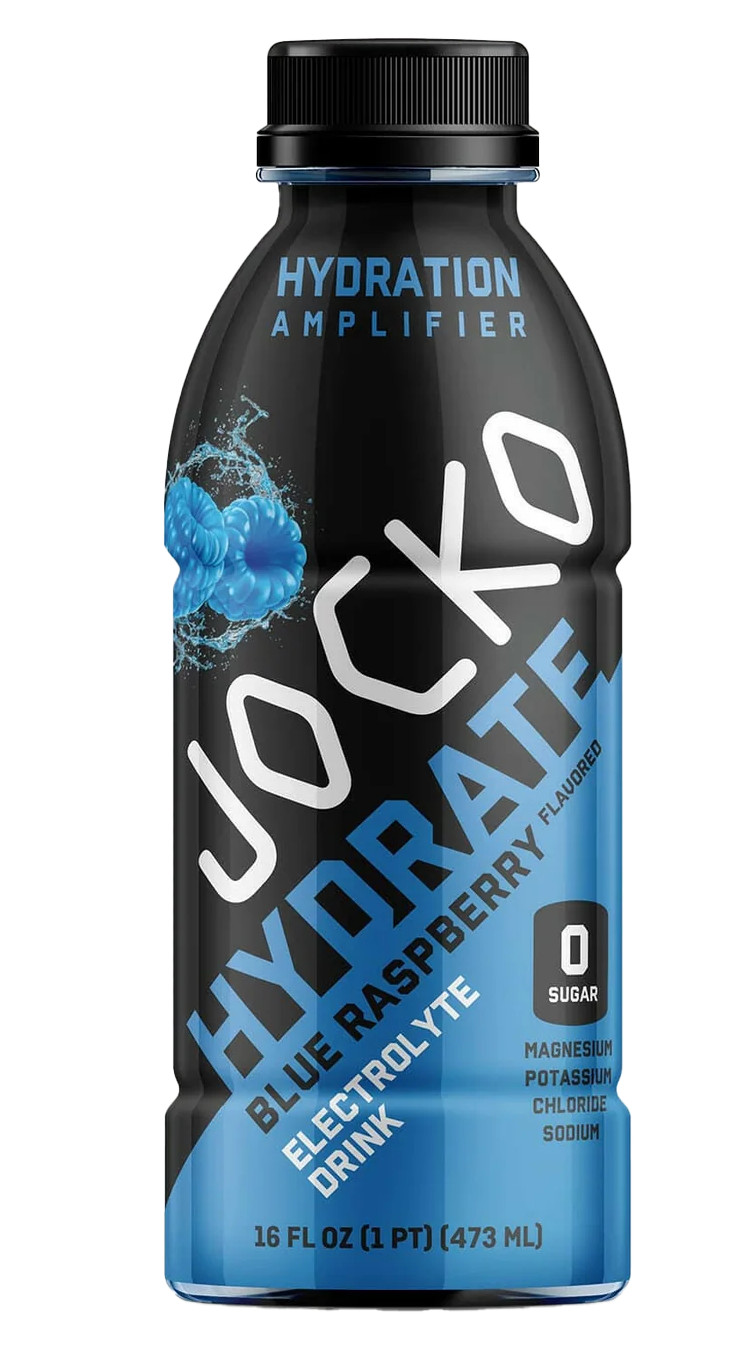 Jocko Fuel 29746 Hydrate Drink Blue Raspberry 16 oz 12-Pack