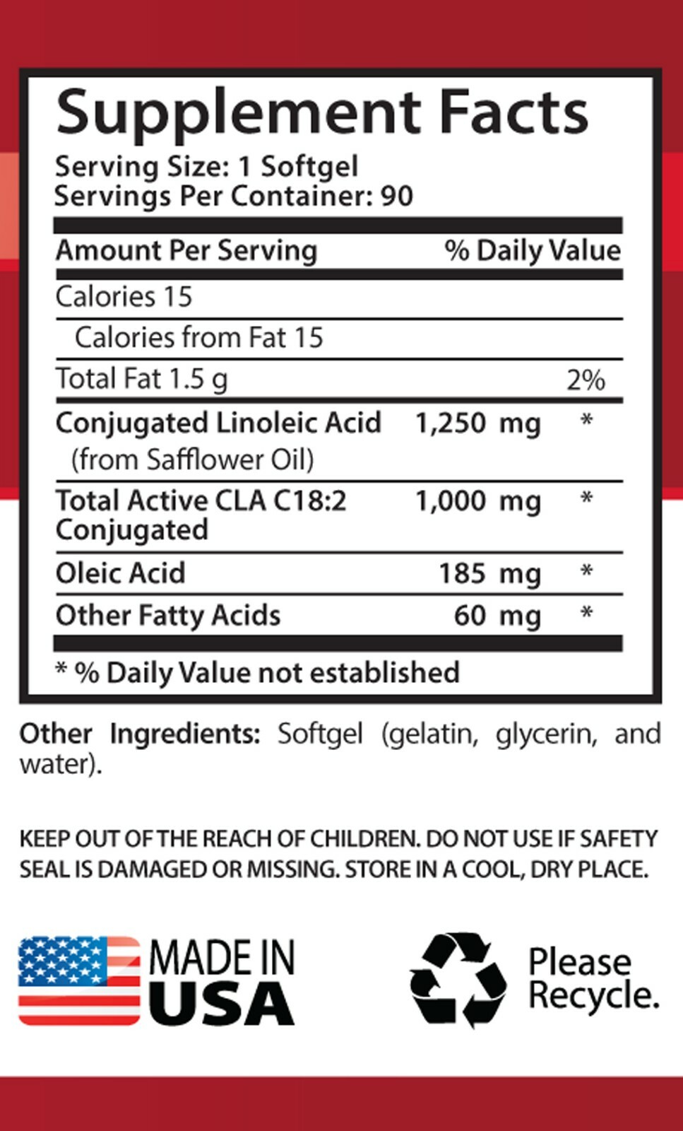 regulate blood sugar – CLA 1250MG – natural anti inflammatory 3 Bottles