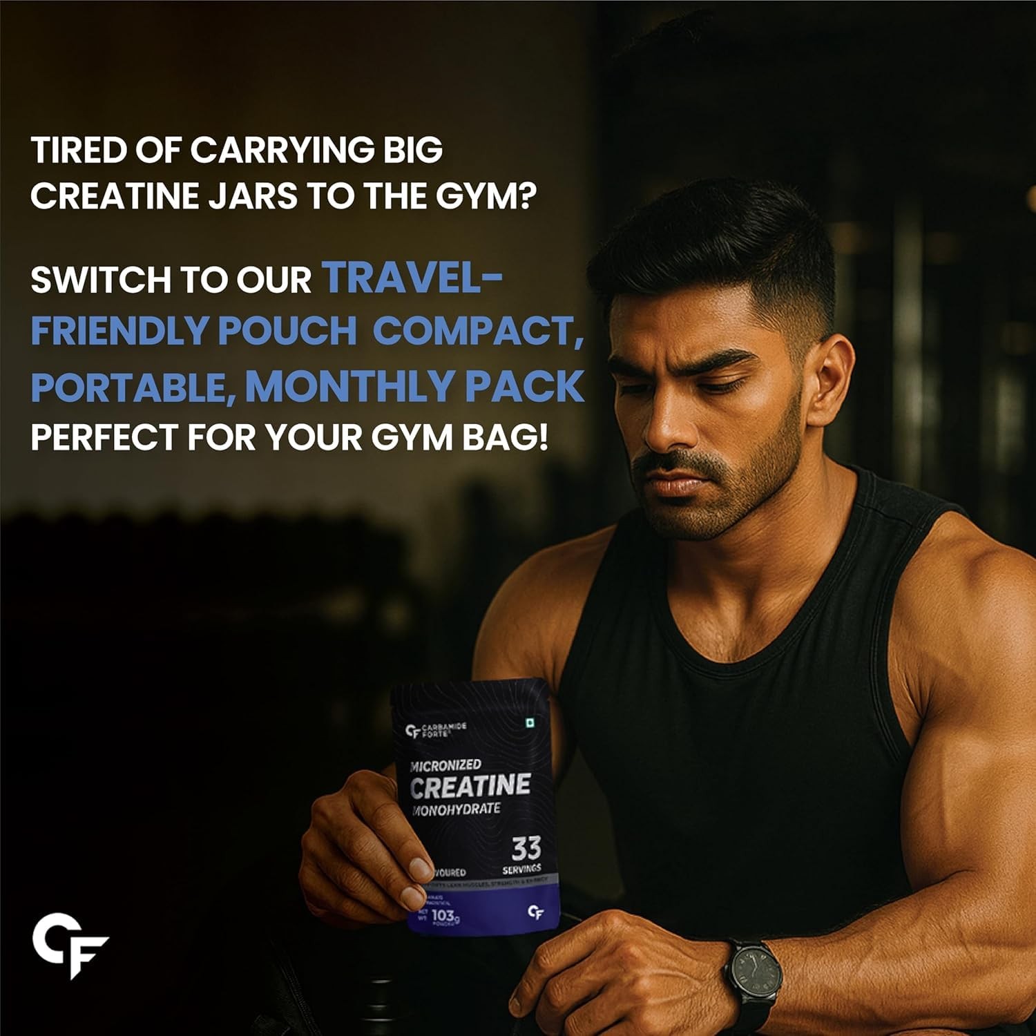 Carbamide Forte Creatine Monohydrate Powder Unflavoured 103g