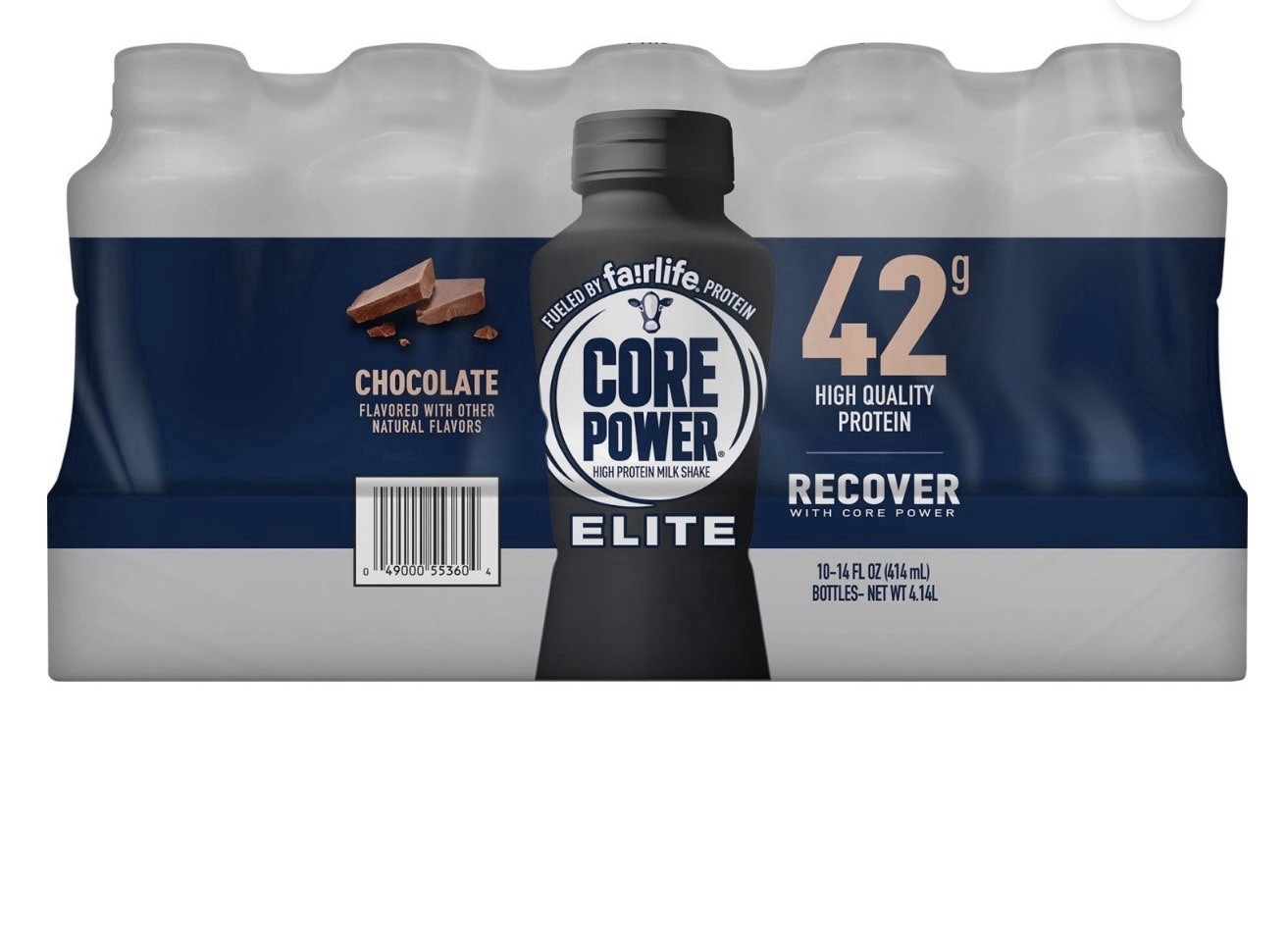 Core Power Elite Chocolate High Protein Shake 42g Protein 10-Pack Bottles