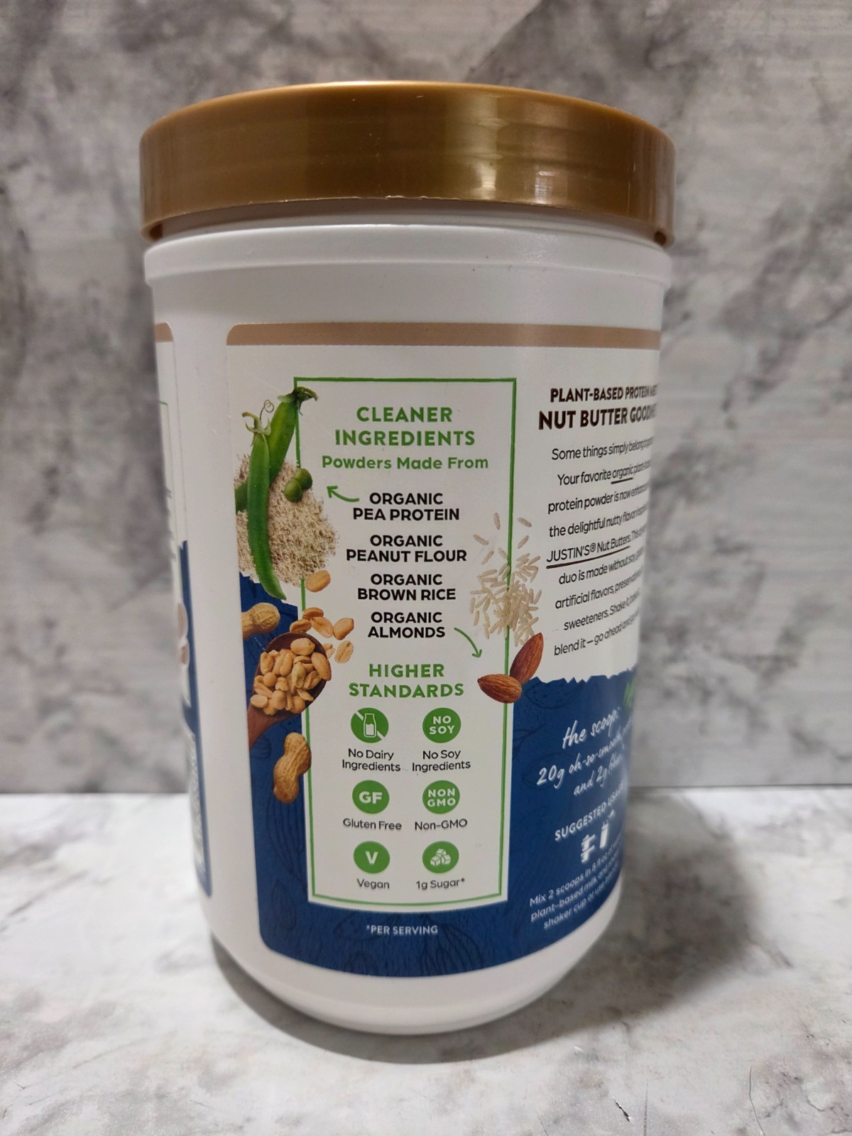 Orgain Nut Butter Protein Justin’s Vanilla Almond Butter 13.28 OZ 2/2027