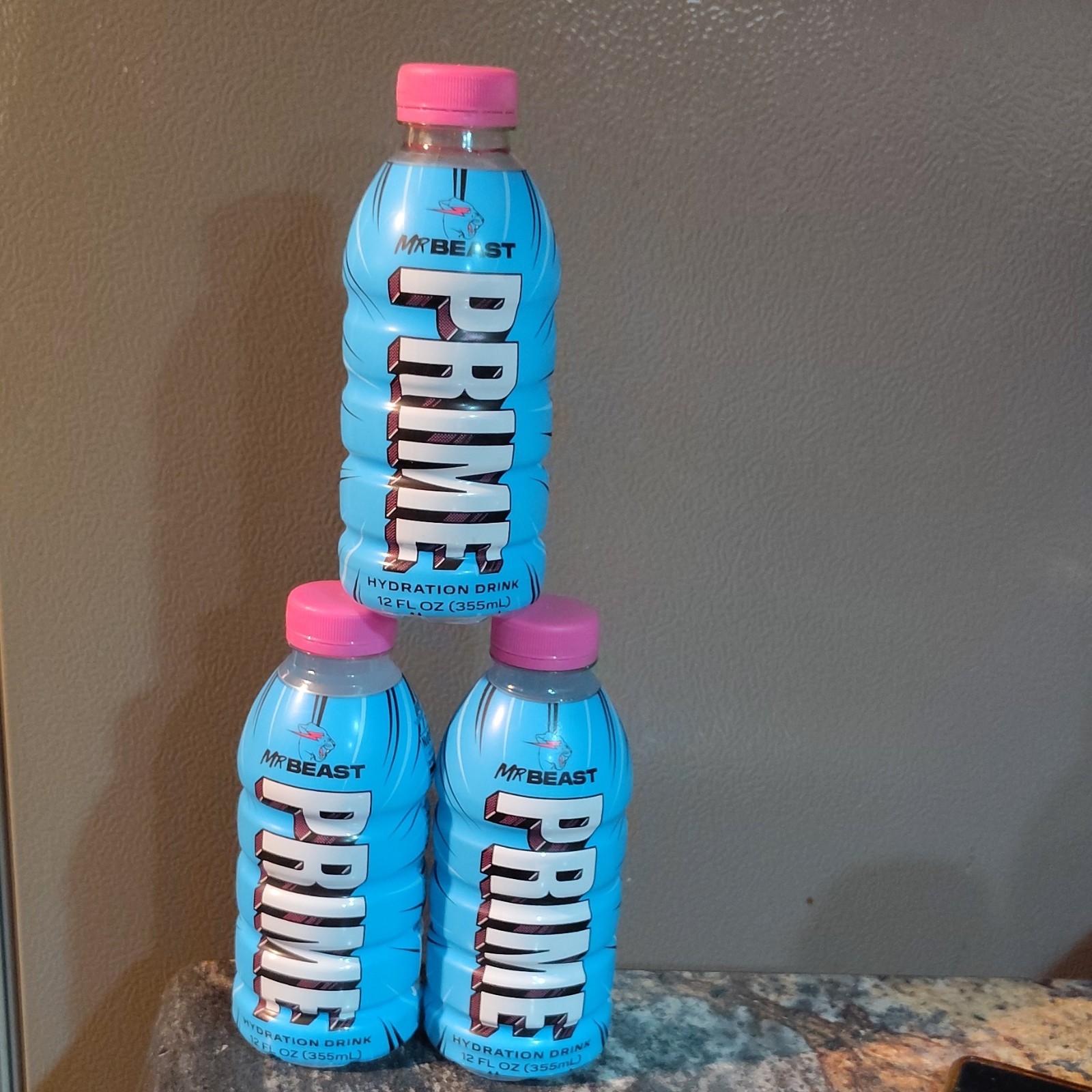 Prime Hydration Drink MrBeast Berry Freeze 12 fl oz Gluten-Free Caffeine-Free