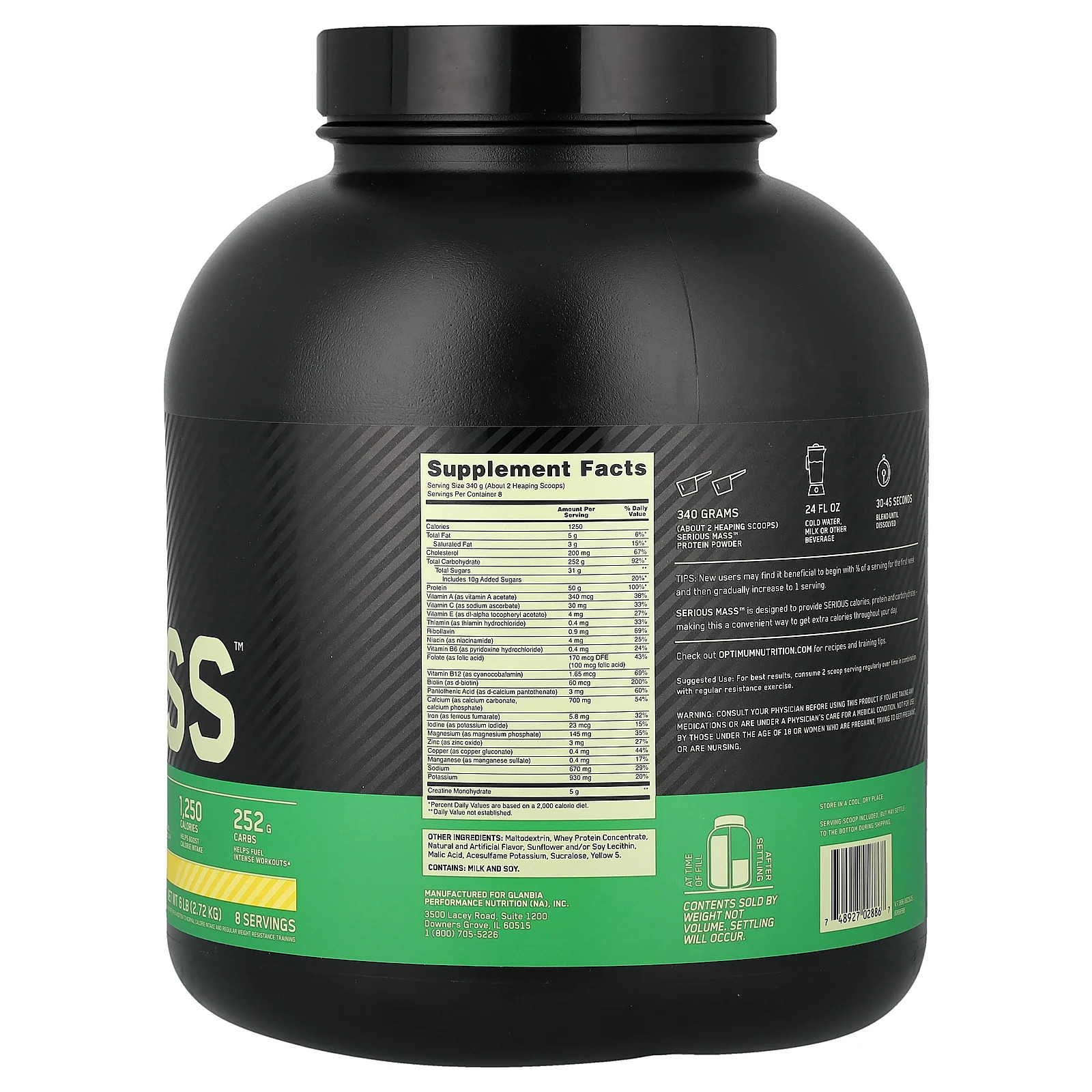 Serious Mass™, Banana, 6 lb (2.72 kg)
