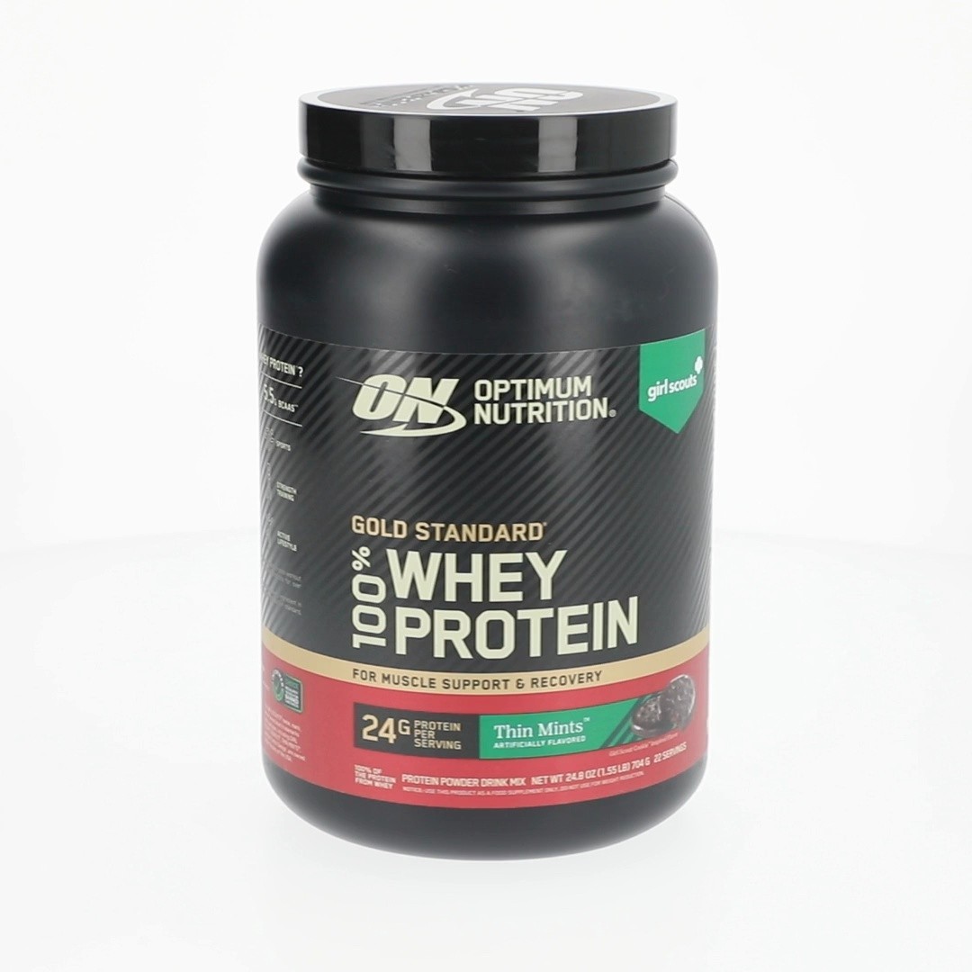 Optimum Nutrition, Gold Standard 100% Whey Protein Powder, Girl Scout Thin Mint