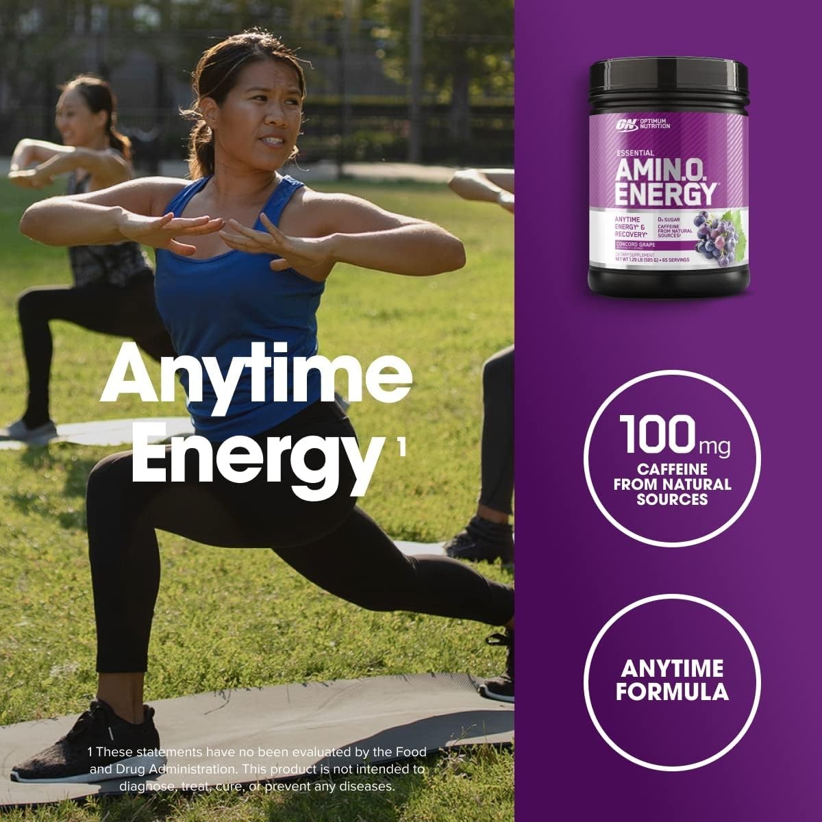Keto-Friendly Amino Energy – Green Tea & BCAAs for Mental Focus – 20.64 Oz