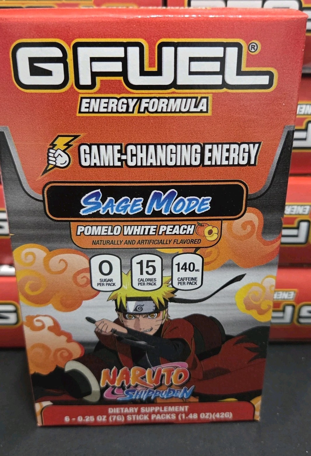 G Fuel Energy Formula Stick Packs Pomelo White Peach No Sugar 10 Boxes Exp 7/25