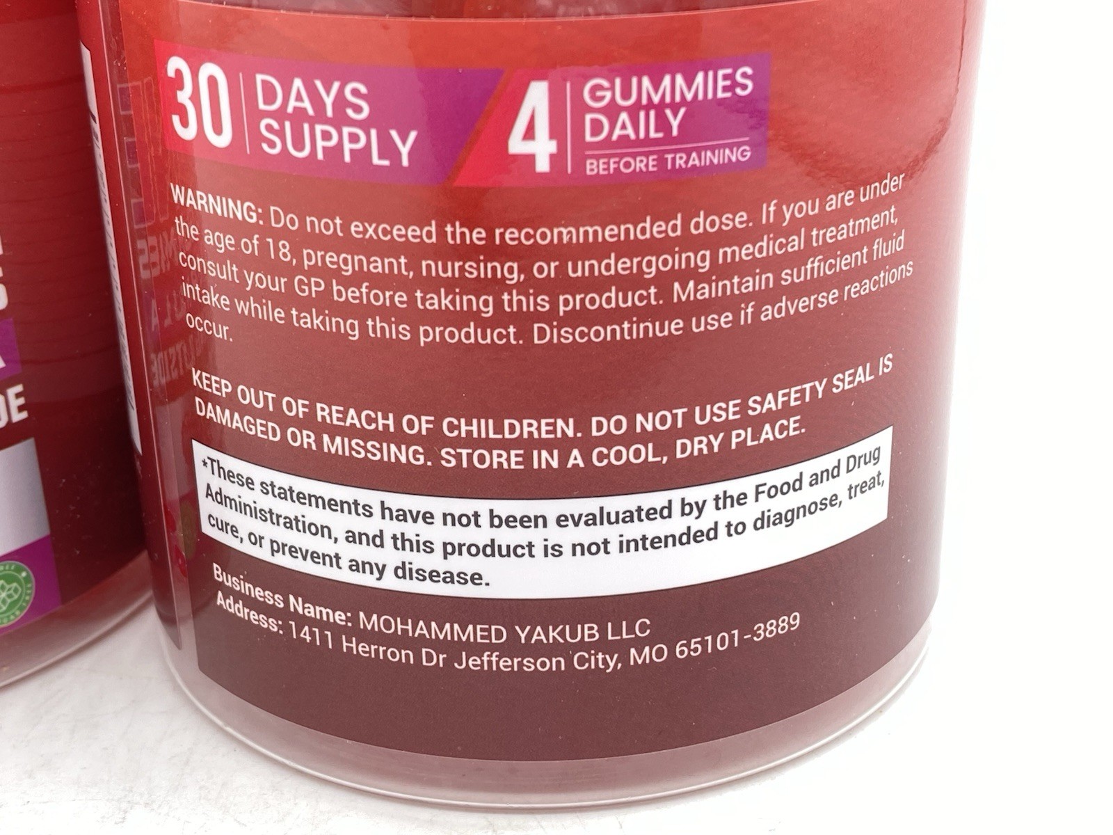Cnthdi Creatine Monohydrate Gummies Cherry 6000mg 2pk. – 120 Ct Each