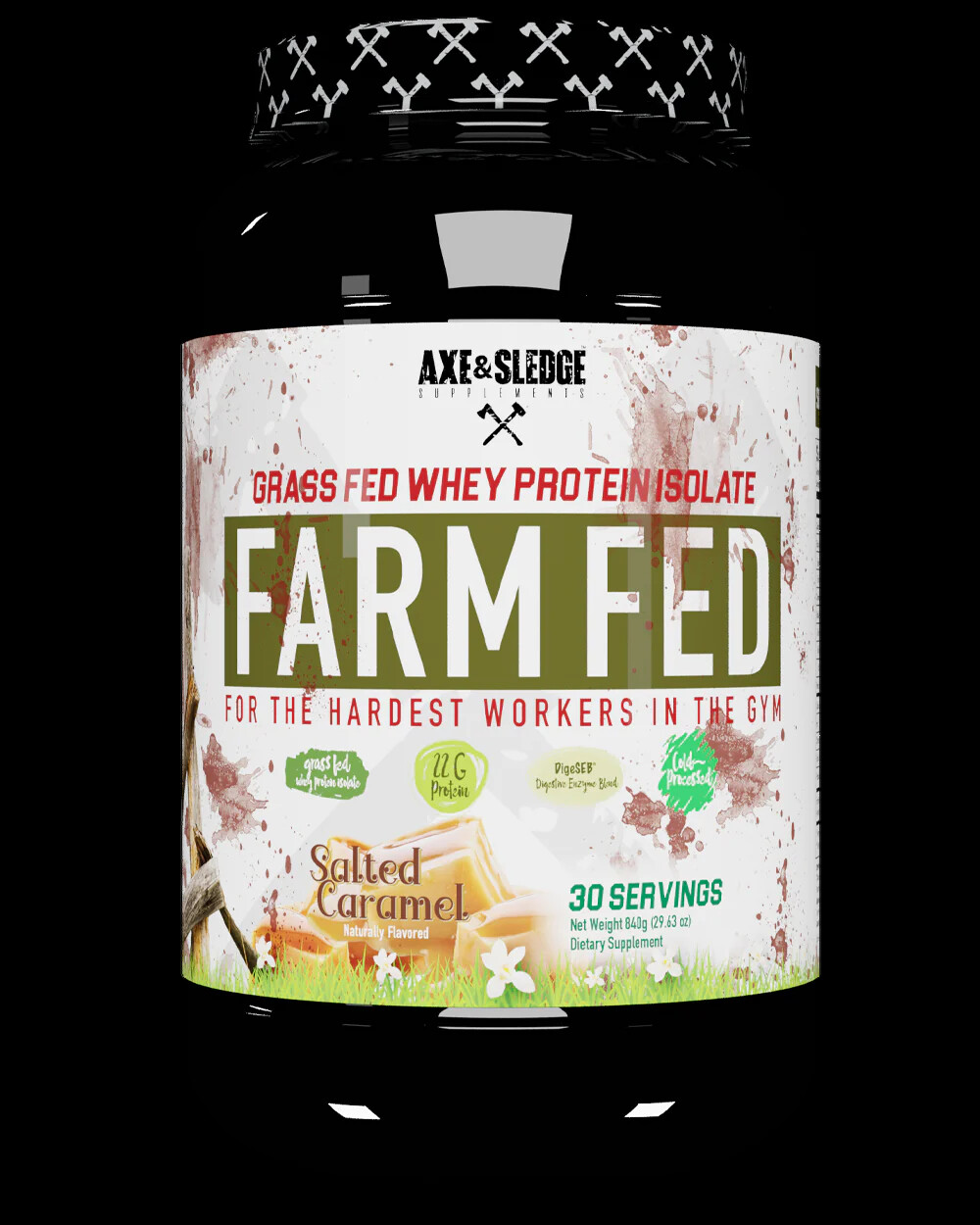 Axe & Sledge Farm Fed V2 & V1 Grass-Fed Whey Protein Isolate 30 Servings NEW