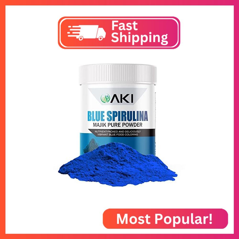 AKI E18 Grade Blue Spirulina Powder Pack – Ultra Concentrated Phycocyanin Superf