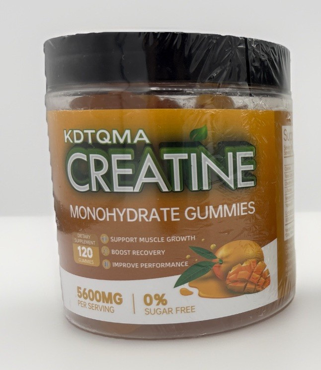 Lot Of 2 KDTQMA Creatine Monohydrate Gummies 5600mg 120 Per SF Mango/Strawberry