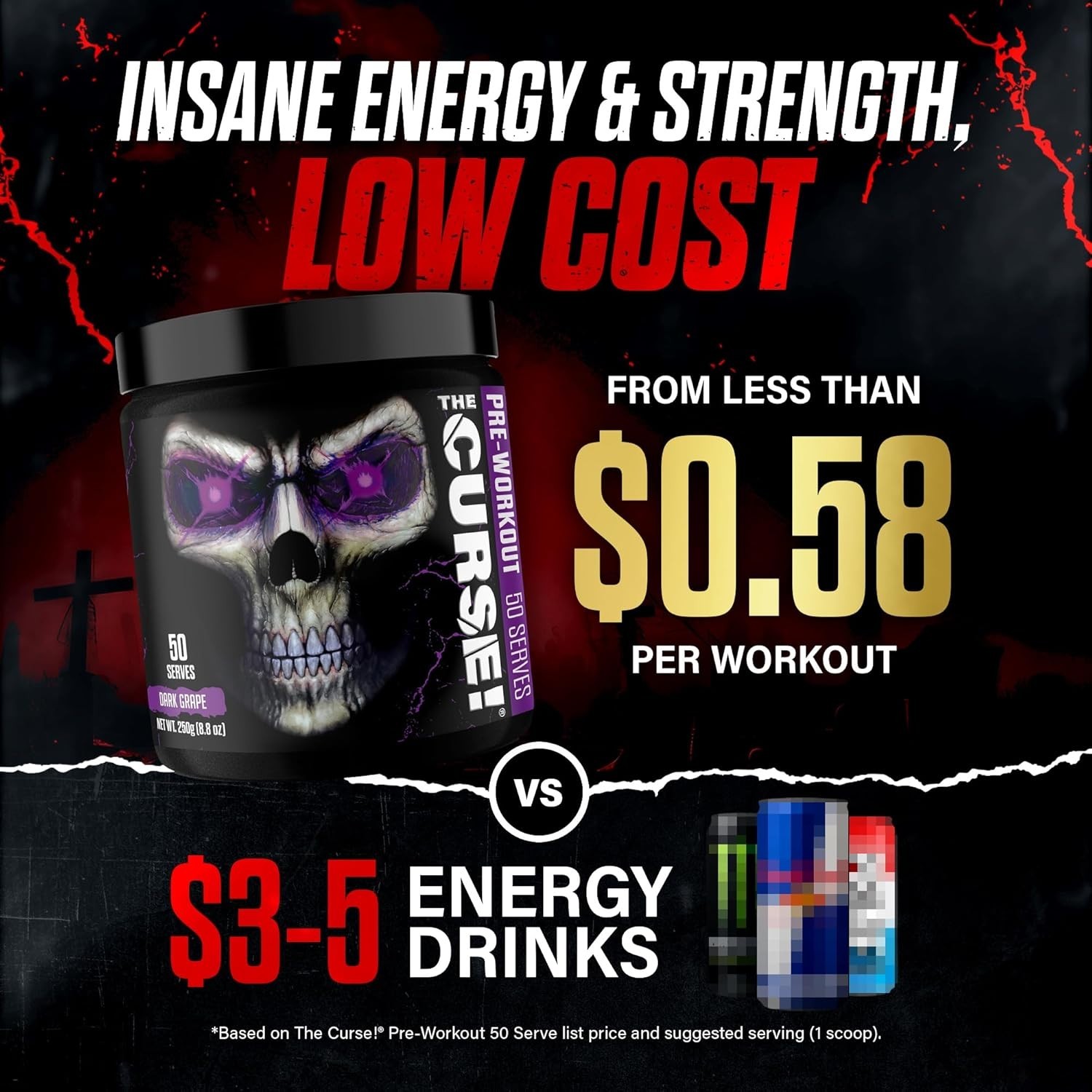 The Curse! Pre Workout for Men & Women – Energy Blend