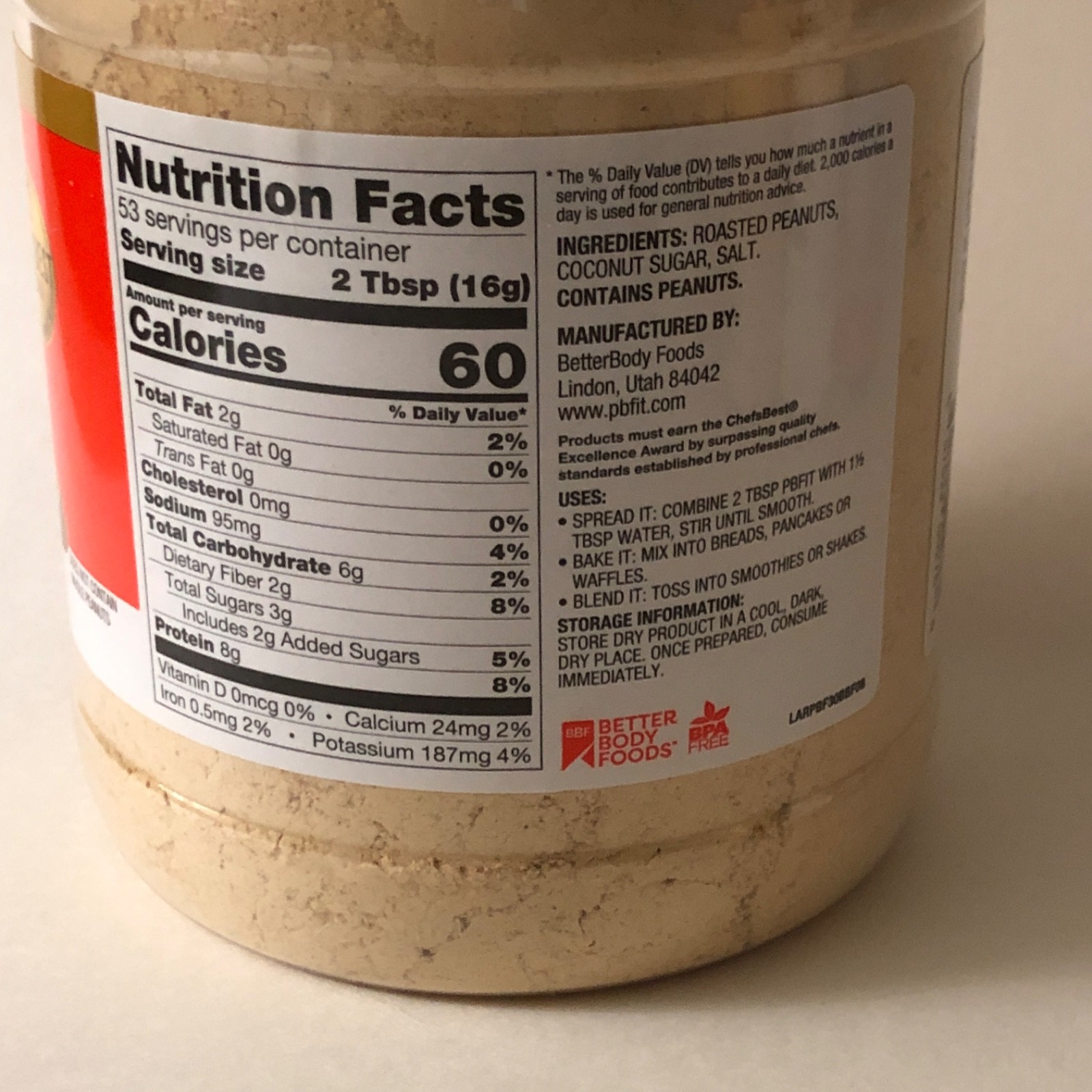 PB2 Organic Powdered Peanut Butter — 30 Oz