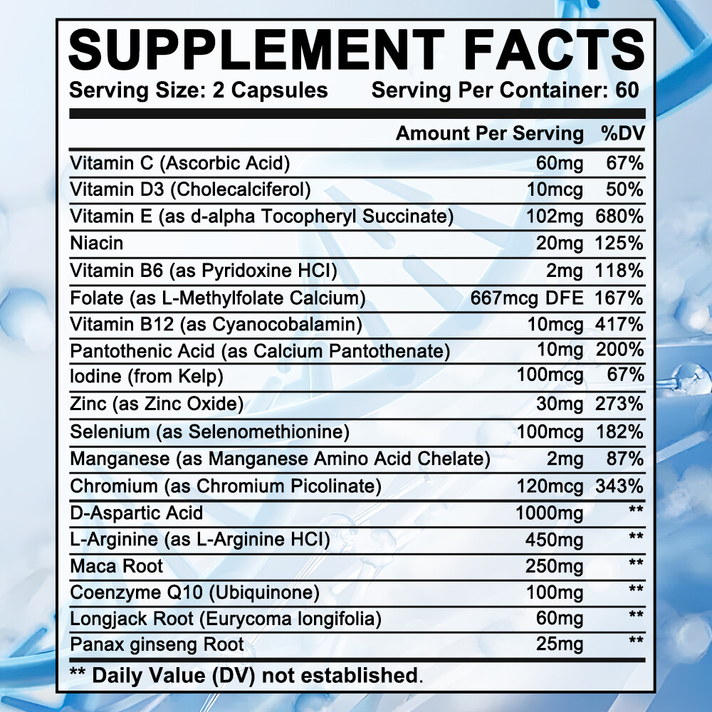 Fertility Supplement for Men for Enhanced Motility & Overall Fertility Support