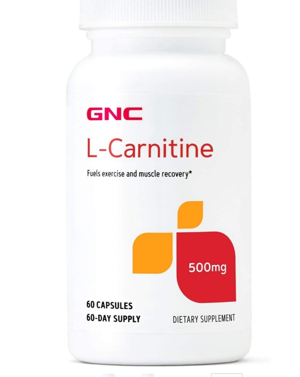 GNC L-CARNINTINE 500 mg 60 Capsules ( 60 Servings ) BEST BY 10/26