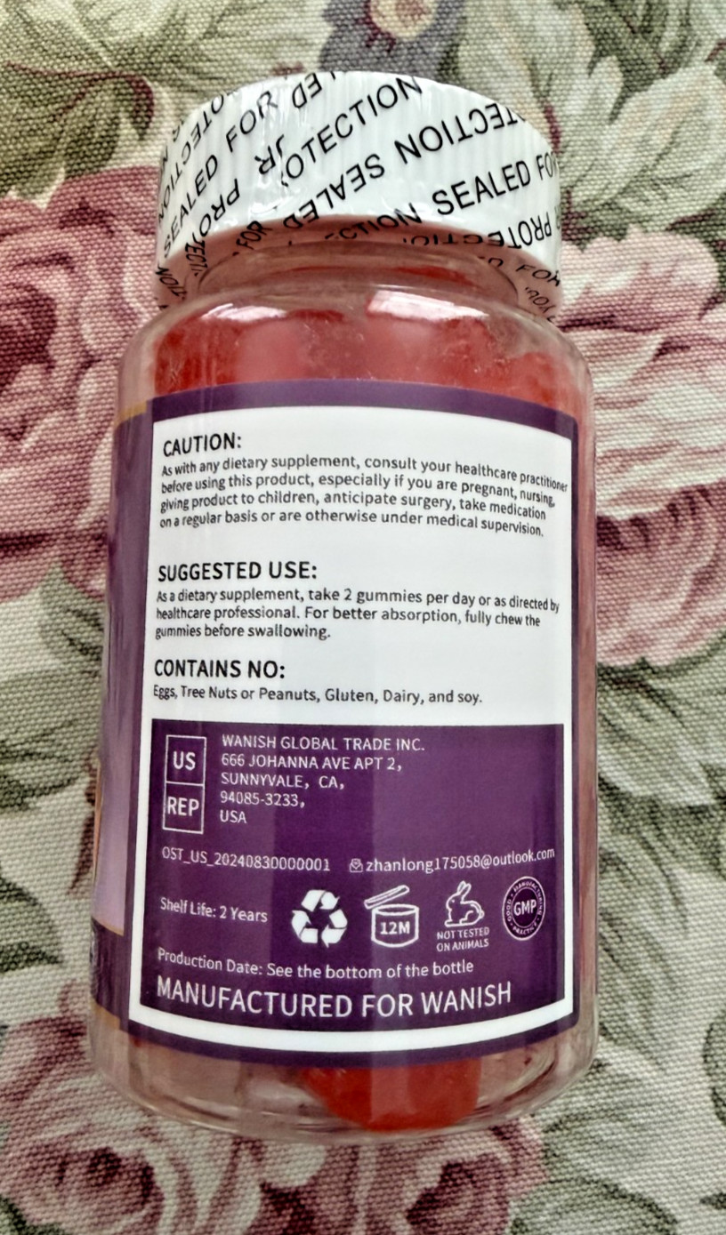 Calcium Citrate 1200 mg Gummies with Vitamin D3 Magnesium Zinc for Women Men