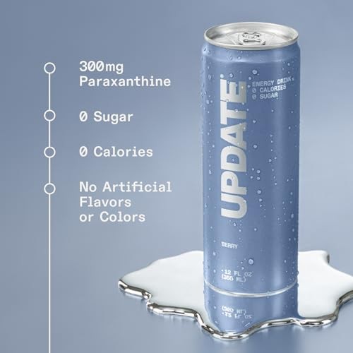 Energy Drink Pack, Caffeine Free, Zero Sugar, No Jitters, No Crash, Berry