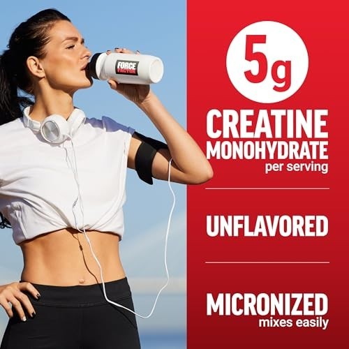 Creatine Monohydrate Powder 5g Unflavored 200 Servings Muscle Growth