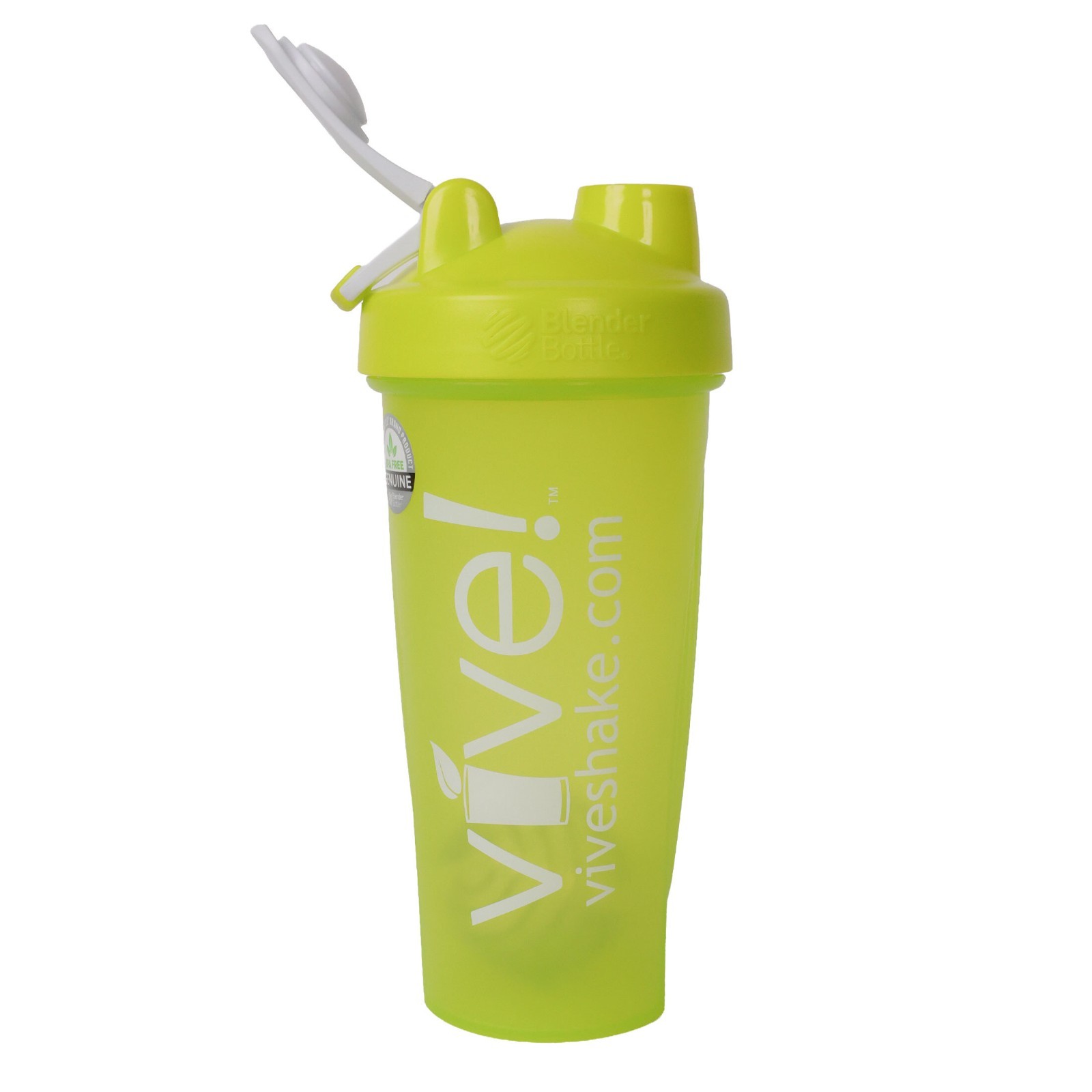 28 oz Protein Shaker Bottle with Mixing Ball. Green/White ONLY