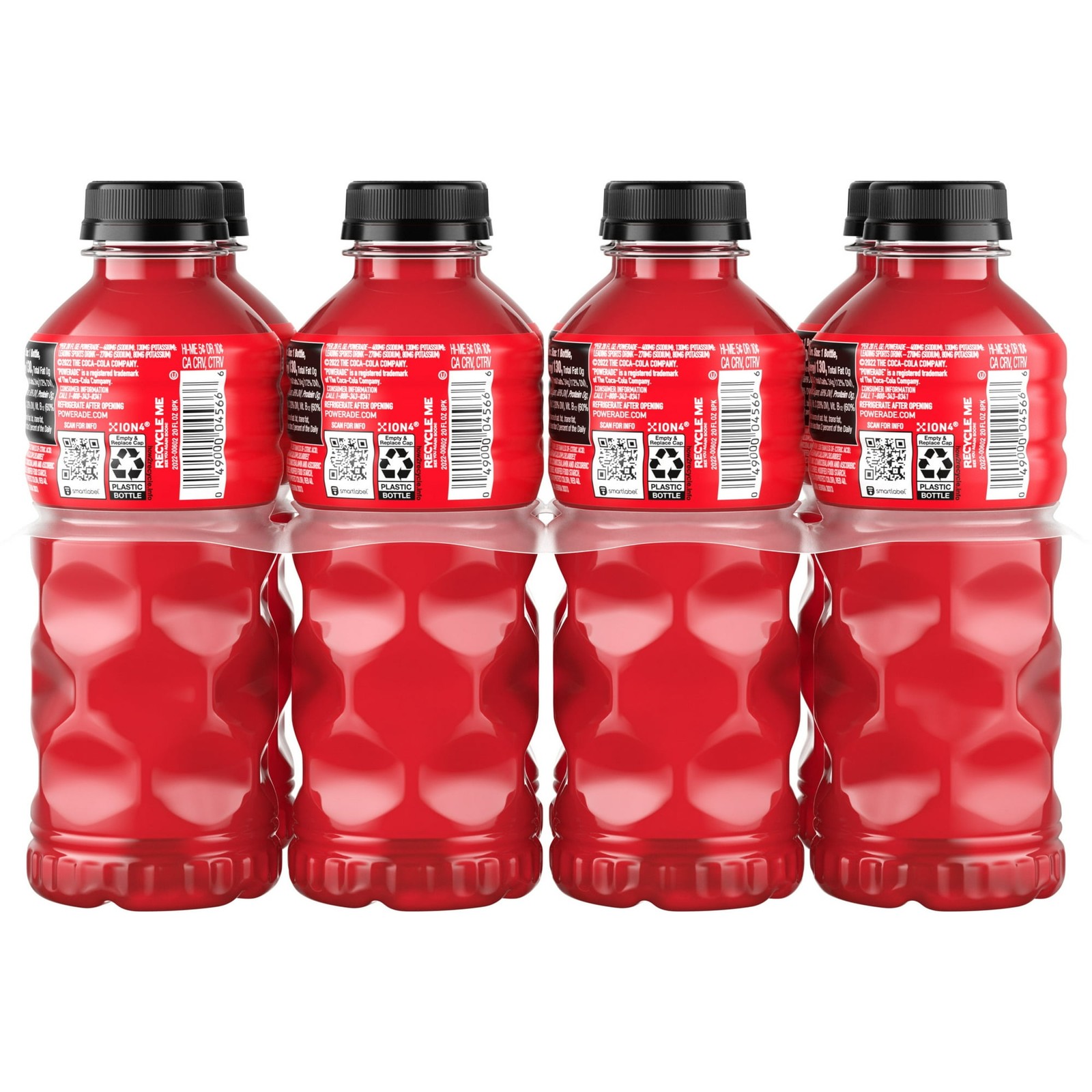 POWERADE Fruit Punch Electrolyte Sports Drink, 20 fl oz, 8 Pack Bottles