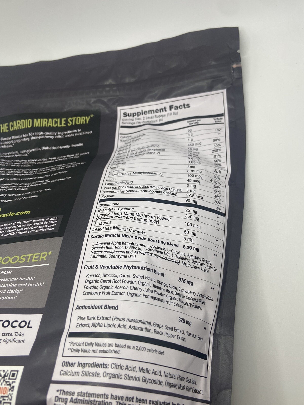 Cardio Miracle (Made in USA) The Complete Nitric Oxide 10/2025 – LARGE , (90 )