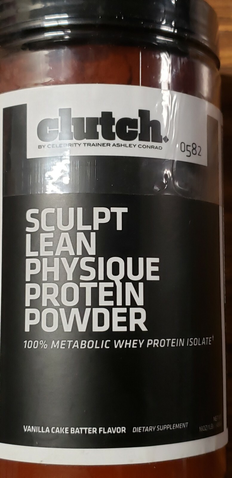 CLUTCH Body Shop – Sculpt Lean Physique Protein Powder – Vanilla Cake – 12/2024