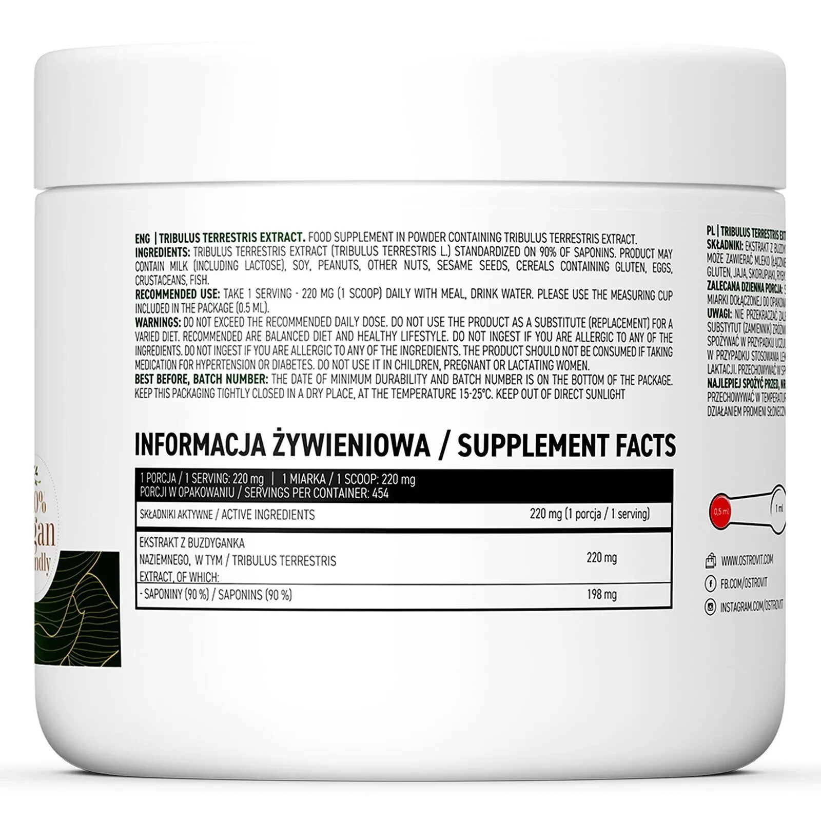 TRIBULUS TERRESTRIS 100/200g – Muscle growth,Support testo, Mood, Improves sleep
