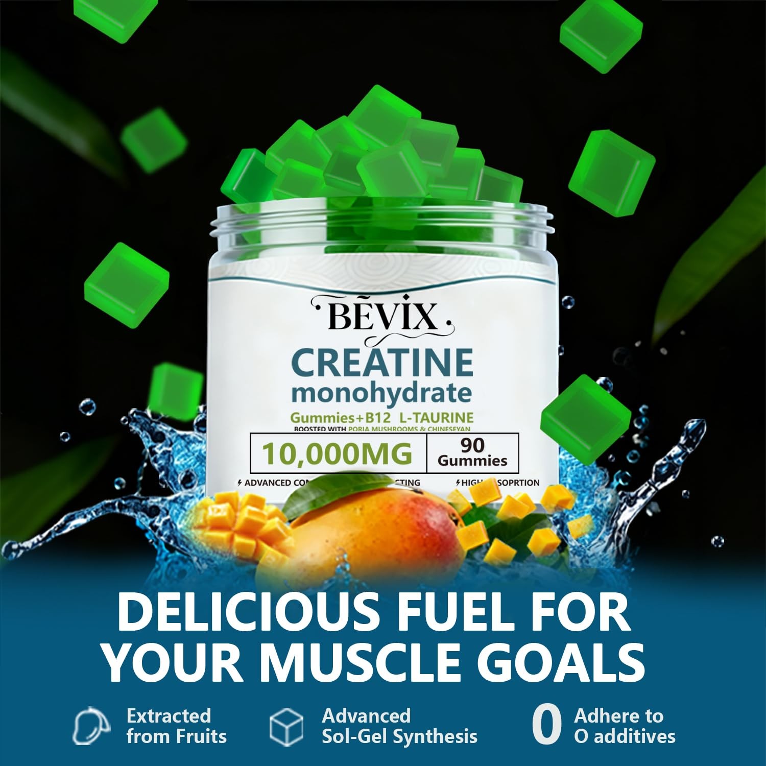 Creatine Gummies, Potent creatine monohydrate Gummies,for Energy Boost, Incre…