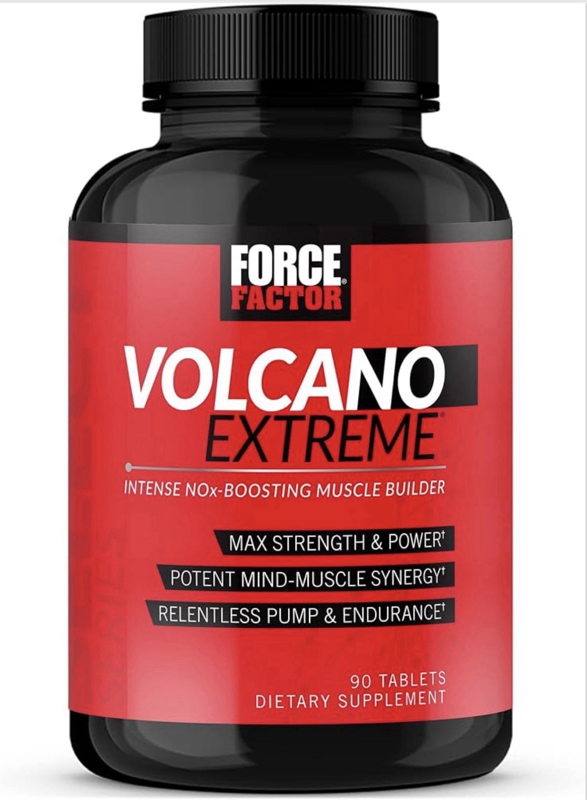 Force Factor Volcano Extreme Pre Workout Nitric Oxide Booster 90 Tablets