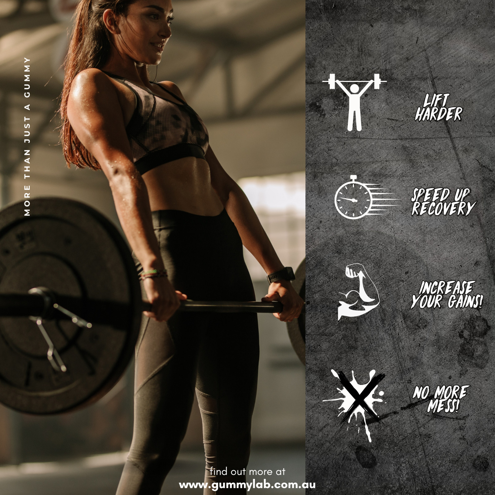 Recovery+ BCAA Gummies – 2:1:1 Branched Chain Amino Acids