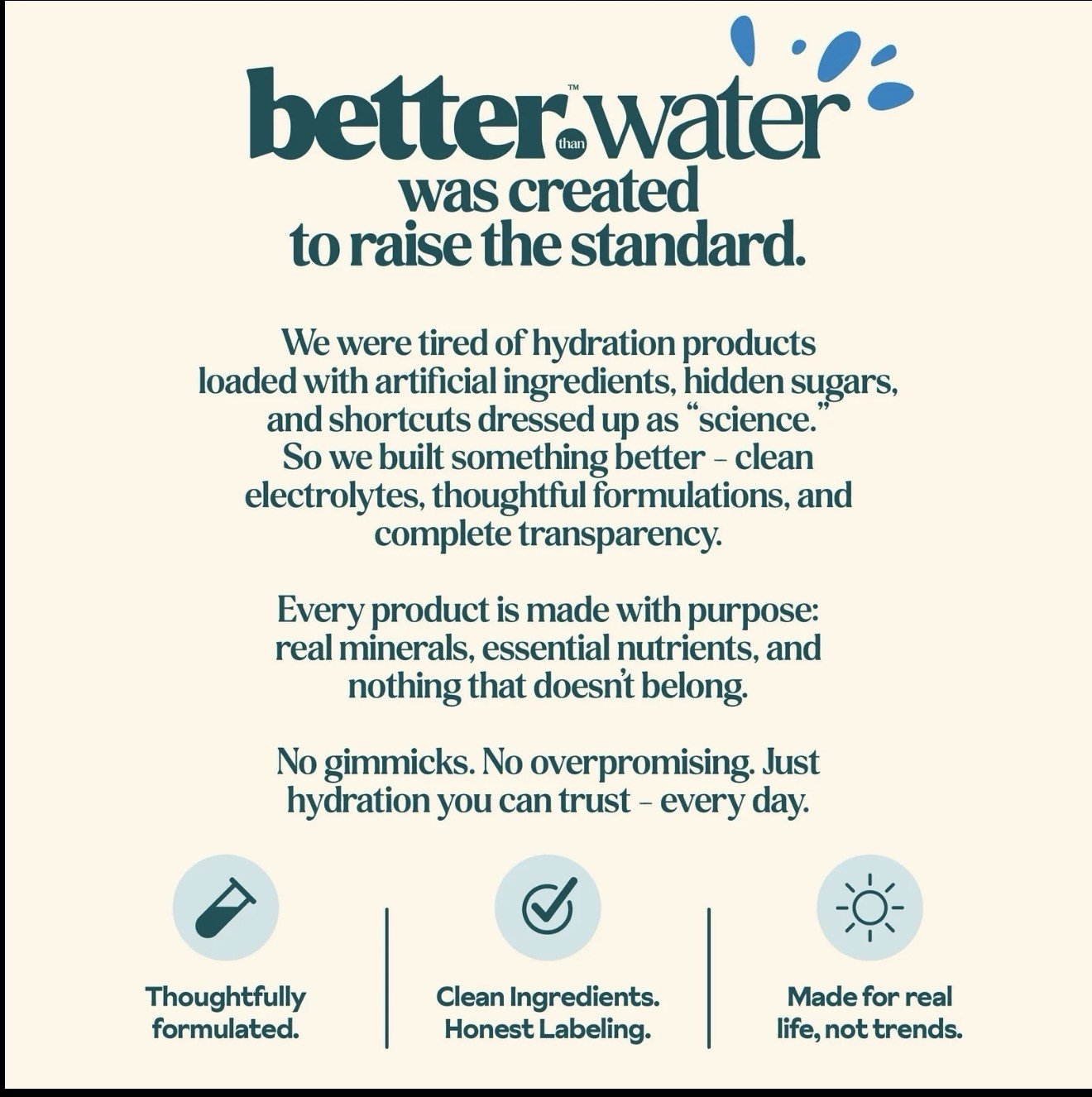 Hyburst Better Than Water Electrolytes Powder Packets Drink Mix Tropical Variety