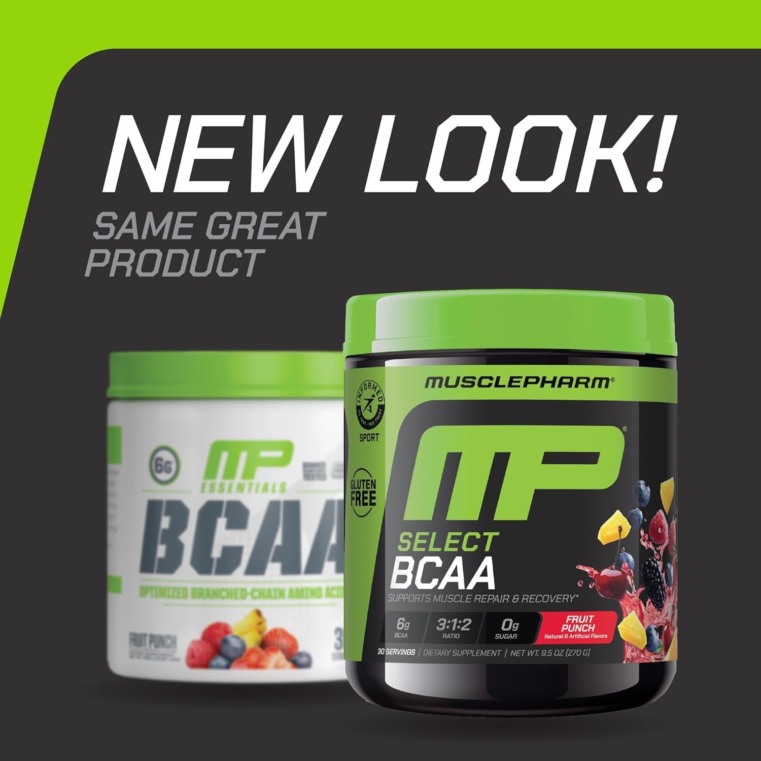 Muscle Recovery BCAA Drink – Fruit Punch Flavor, 9.1 oz Tub, Trusted by Athletes