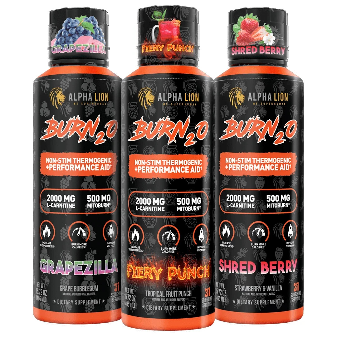 ALPHA LION BURN2O Non-Stim Stim-Free Thermogenic Performance Aid 31 Servings