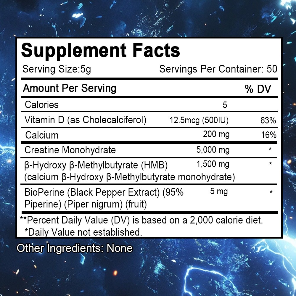 Creatine Hmb Creatine Supplement Boost Energy And Increase Strength 250 G