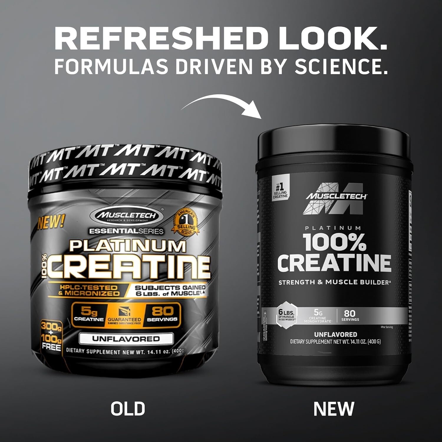 Creatine Monohydrate Powder MuscleTech Platinum Pure Micronized Muscle Recove…