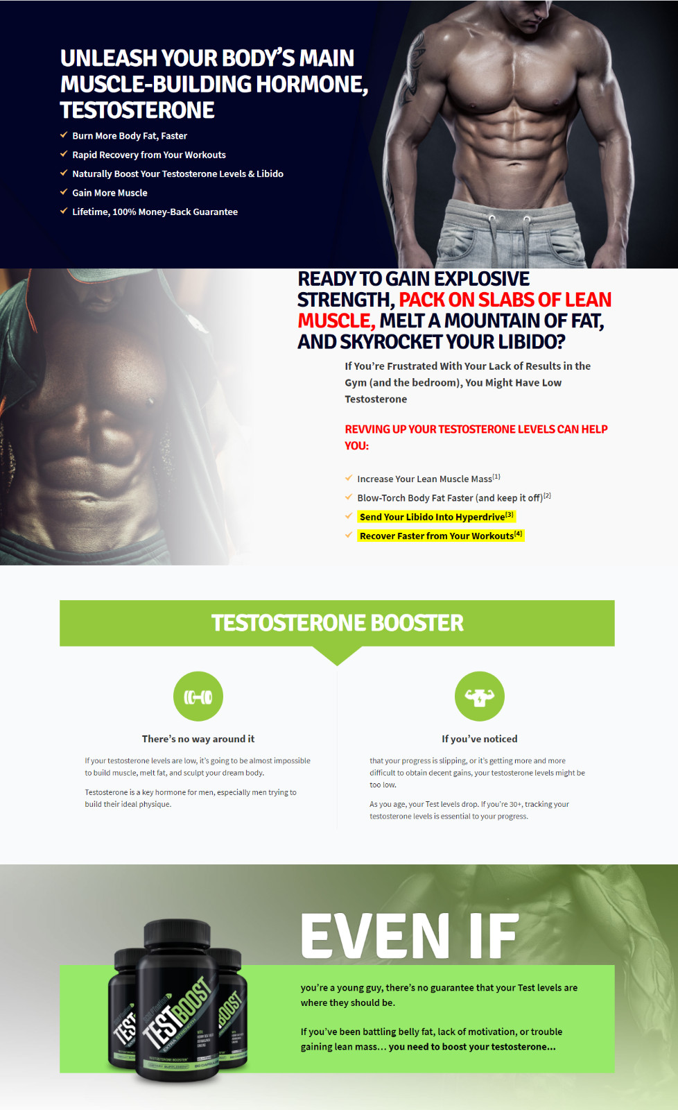 TEST BOOST Max Sculptnation Build Muscle Men Fat Weight Loss – New & Sealed