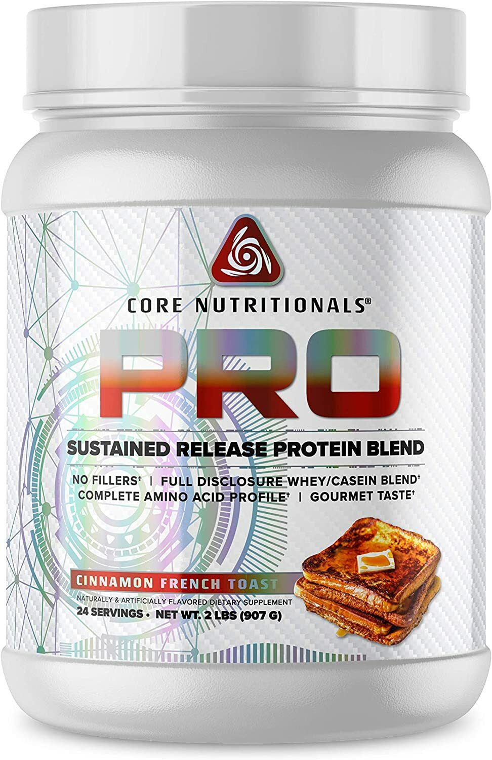 Core Nutritionals PRO Release Protein & Digestive Enzymes 2LB Cinnamon Toast
