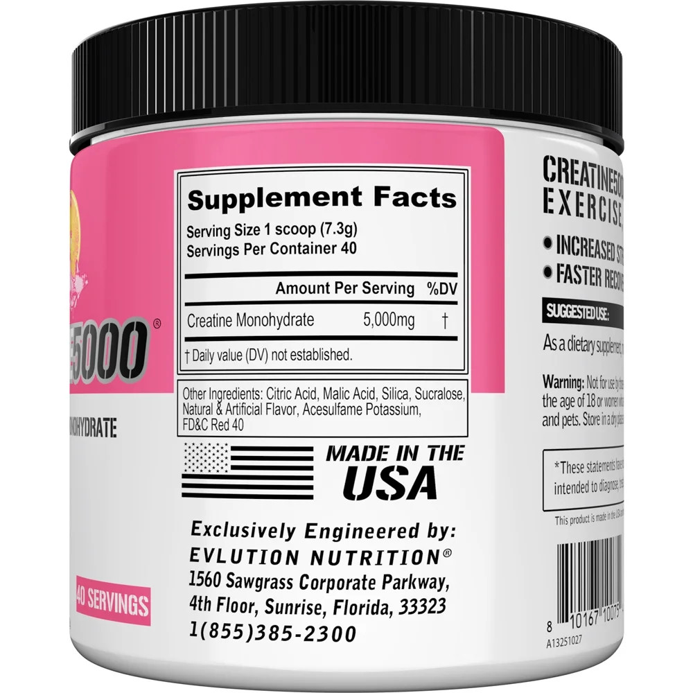 Creatine 5000 – Supports Faster Recovery, Lean Muscle Growth & Performance – Pre