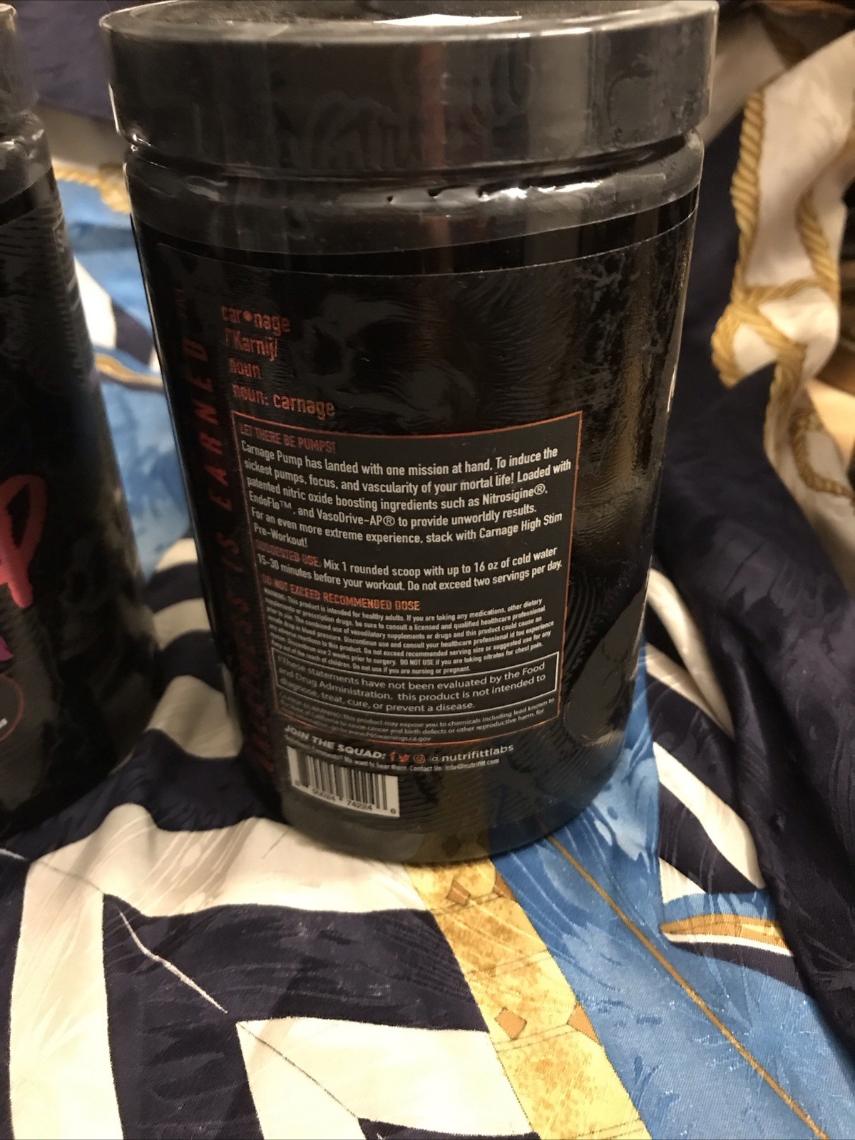 Nutri Fitt Carnage Dietary Supplement Non Stim