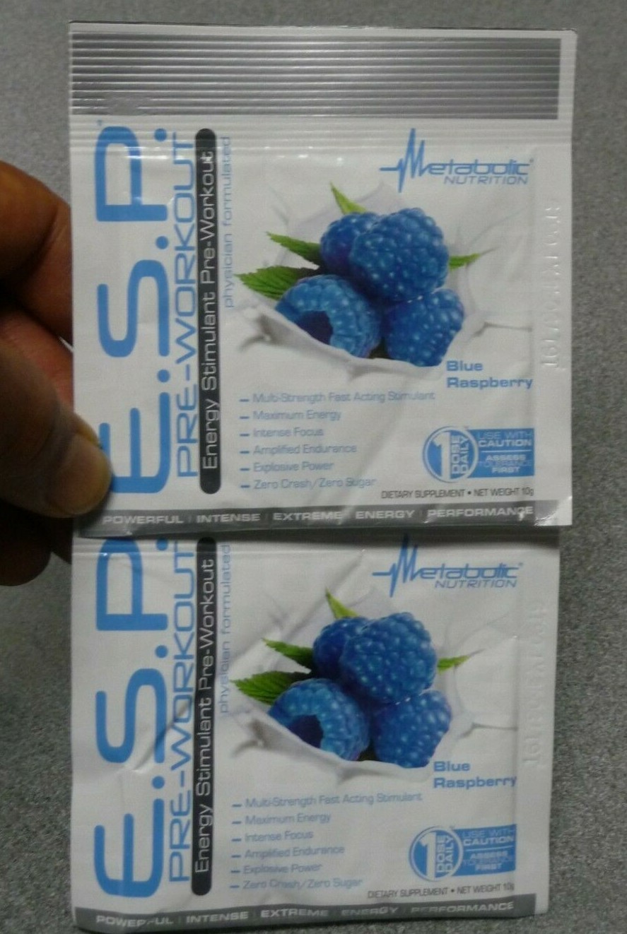 Metabolic Nutrition, ESP Extreme Blue Raspberry , 2 Single serving