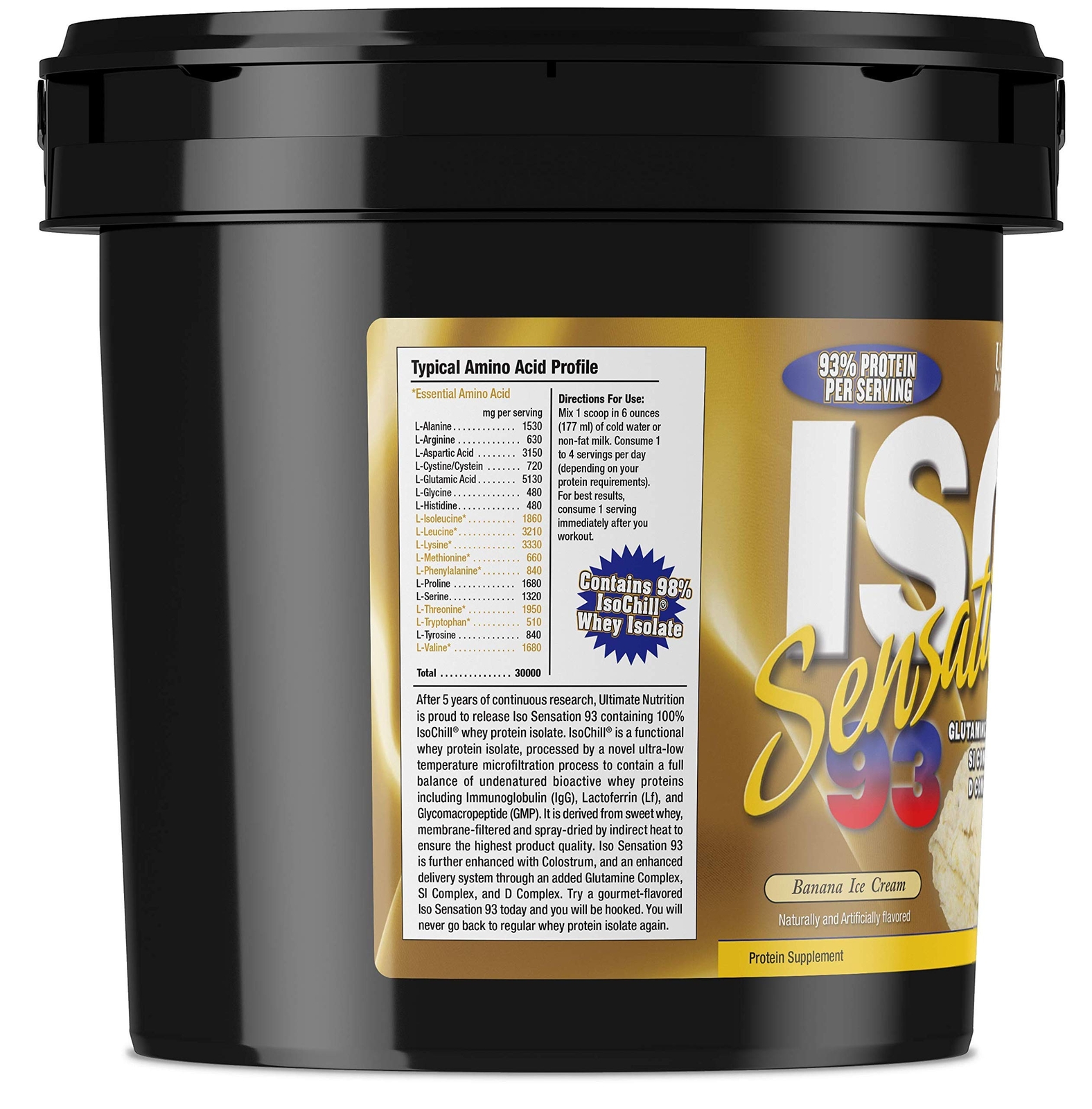 Iso Sensation 93 Whey Protein Isolate Powder – 30 gm of Protein