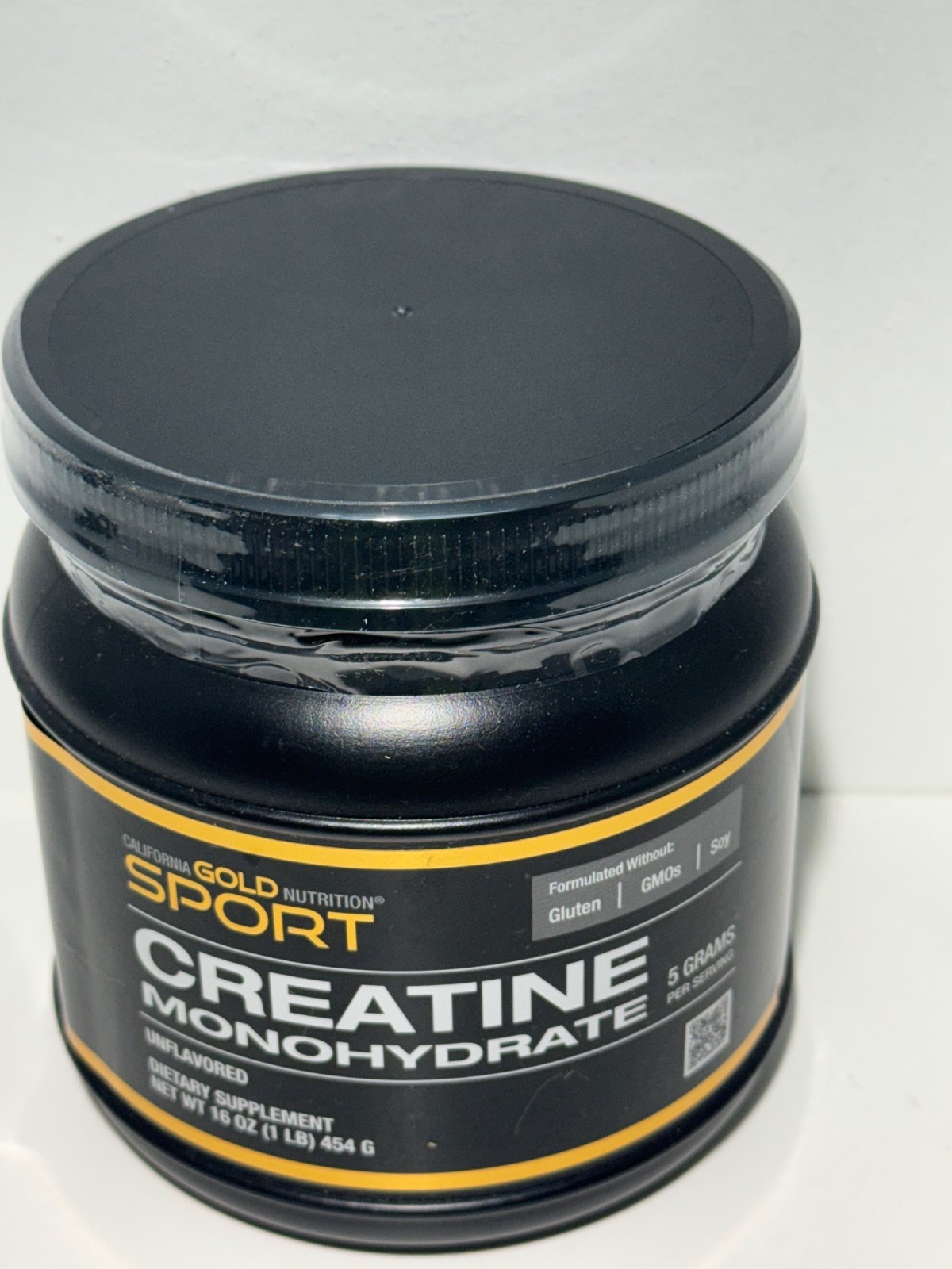 California Gold Nutrition, Sport, Creatine Monohydrate, Unflavored, 1 lb (454 g)