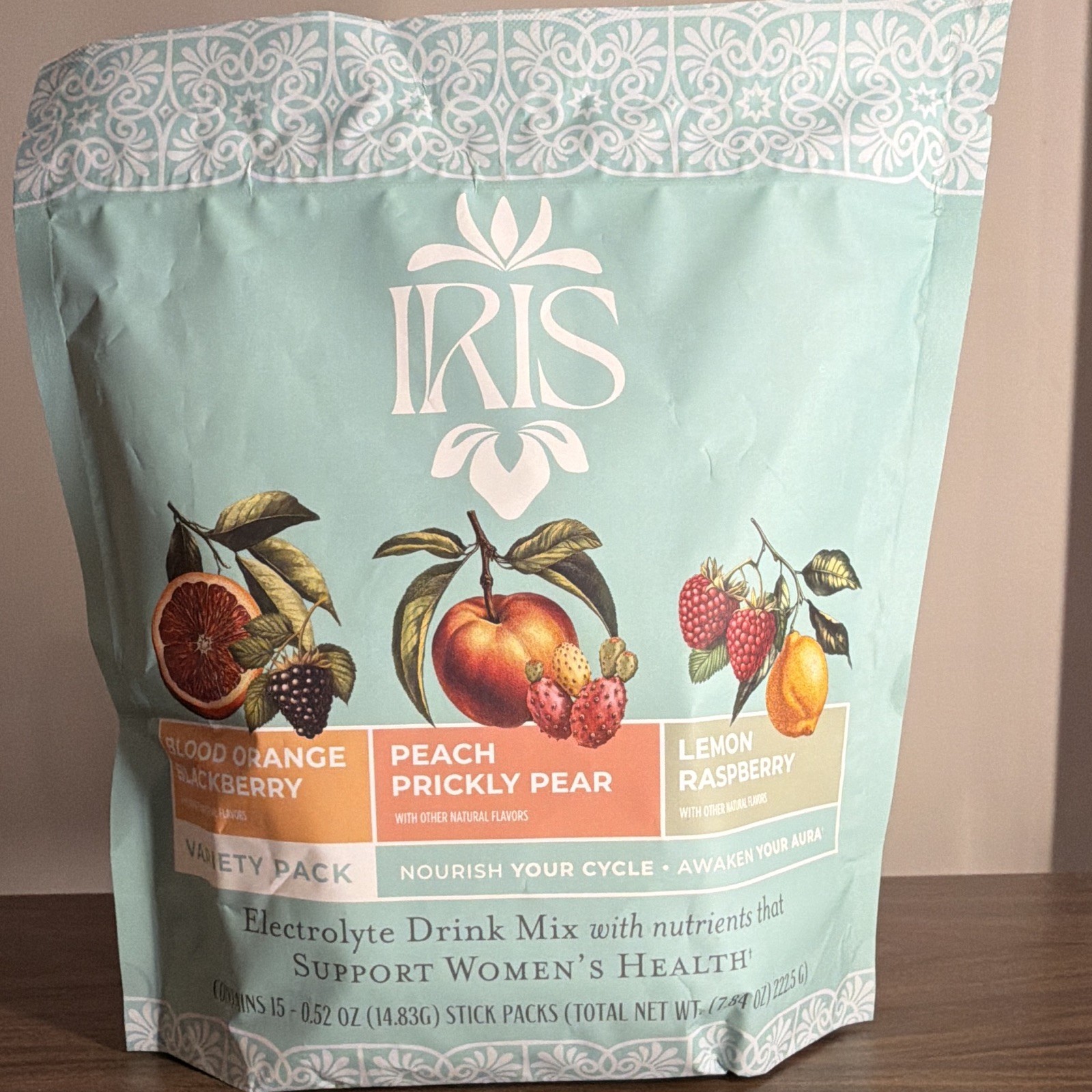 IRIS Electrolyte Drink Mix Powder Variety Pack 15 Stick Packs