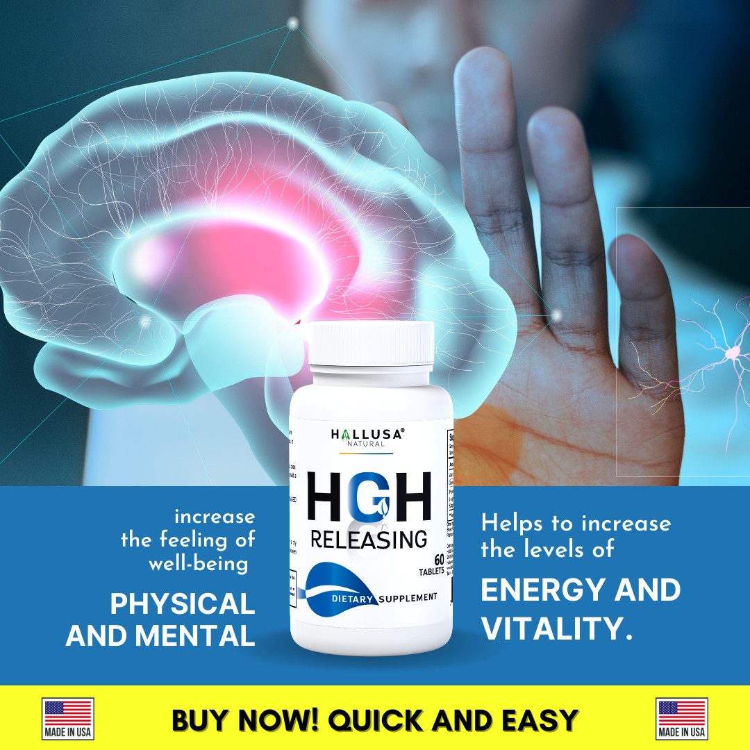 HGHBooster Natural Growth Support, Amino Acids Nitric Oxide Support – 60 Tablets