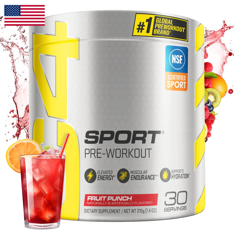 Cellucor C4 Sport Pre Workout Powder Fruit Punch – Nsf Certified For Sport 30