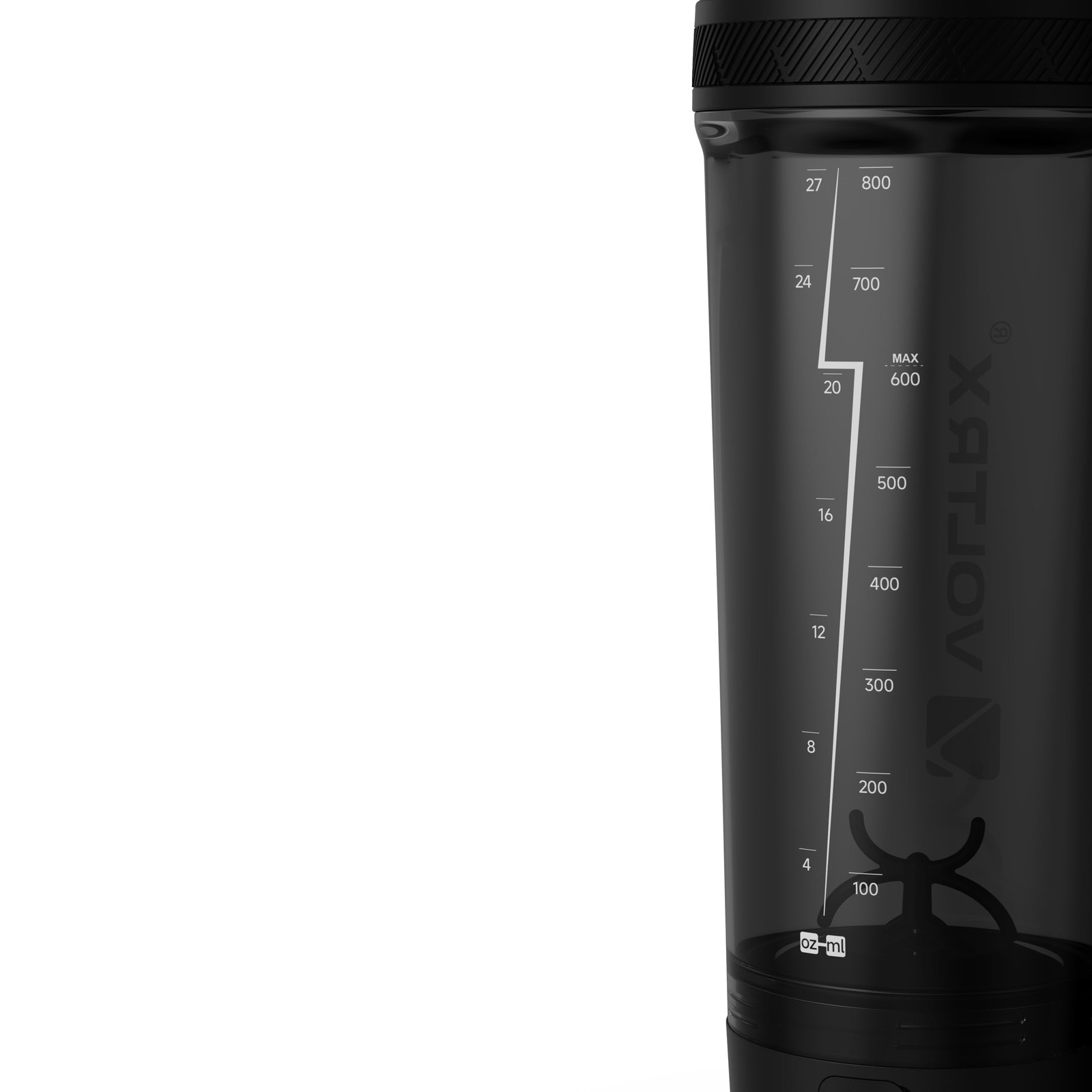VOLTRX Shaker Bottle, Gallium USB C Rechargeable Electric Protein Shake Mixer, S