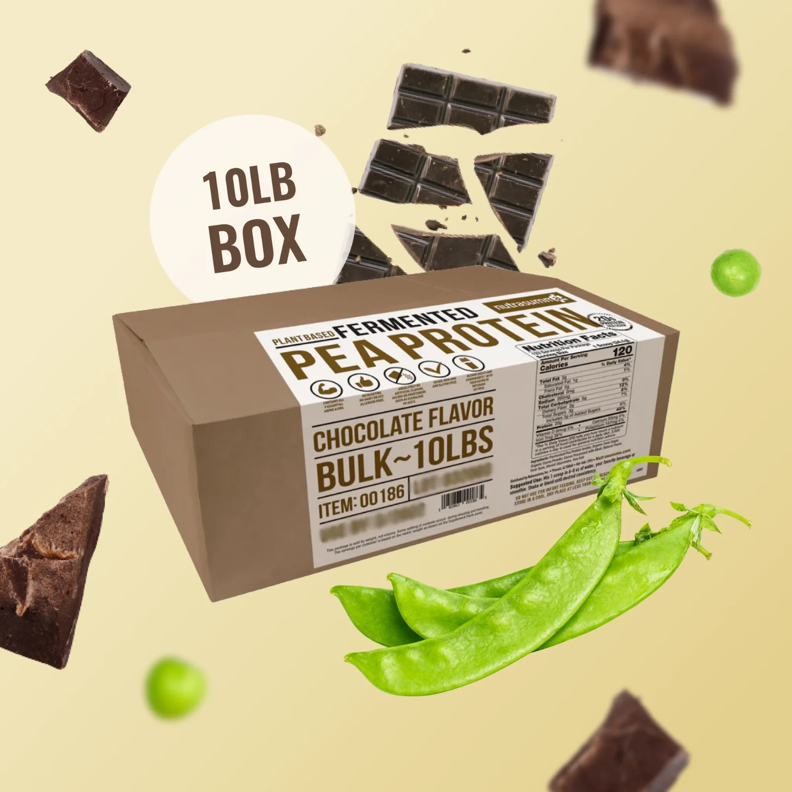 Nutrasumma Fermented Pea Protein Chocolate 10 lbs