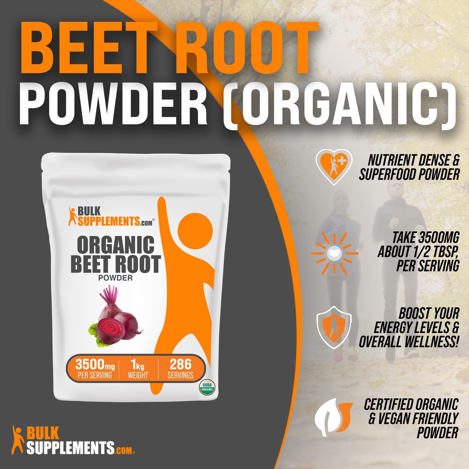 BulkSupplements.com Organic Beet Root Powder – Beet Powder Organic, Beetroot …