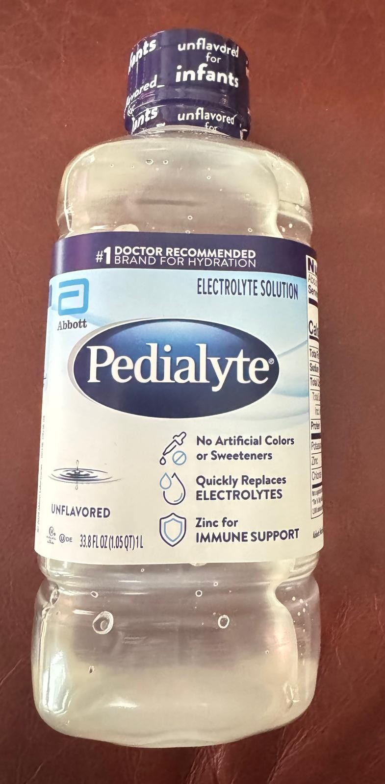 4 Pack Pedialyte Electrolyte Drink 33.8oz 1L Hydration Solution Choose Flavor N